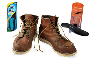 arch support insoles for work boots